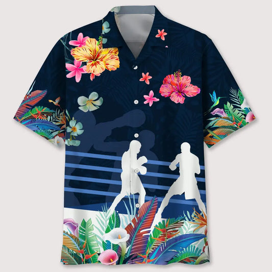 Hawaiian Shirt / Adults / S Boxing Love Tropical Hawaiian Shirt