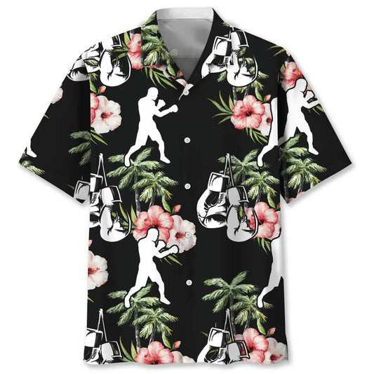 Hawaiian Shirt / Adults / S Boxing Nature Flower Hawaiian Shirt