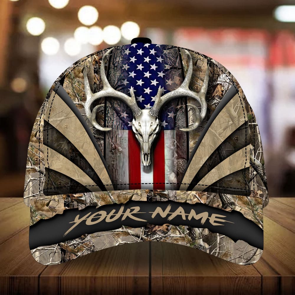 New Skull Deer Hunting Personalized – Classic Cap