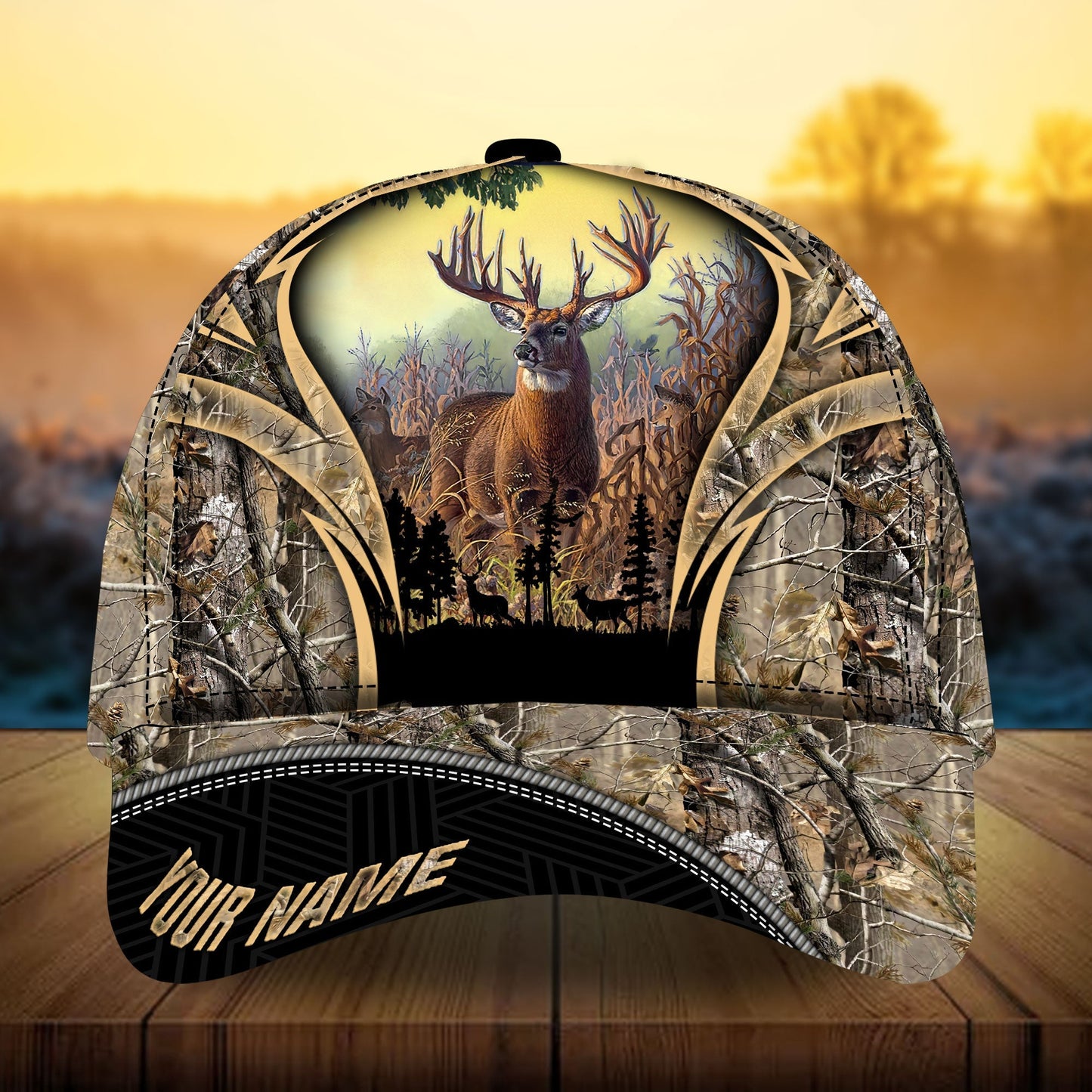 Beer Fest Deer Hunting Camo Personalized – Classic Cap