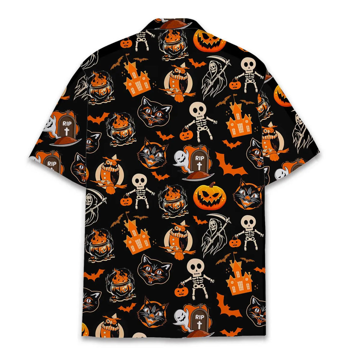 Halloween Casual Unisex Hawaiian Shirt Aloha Shirt