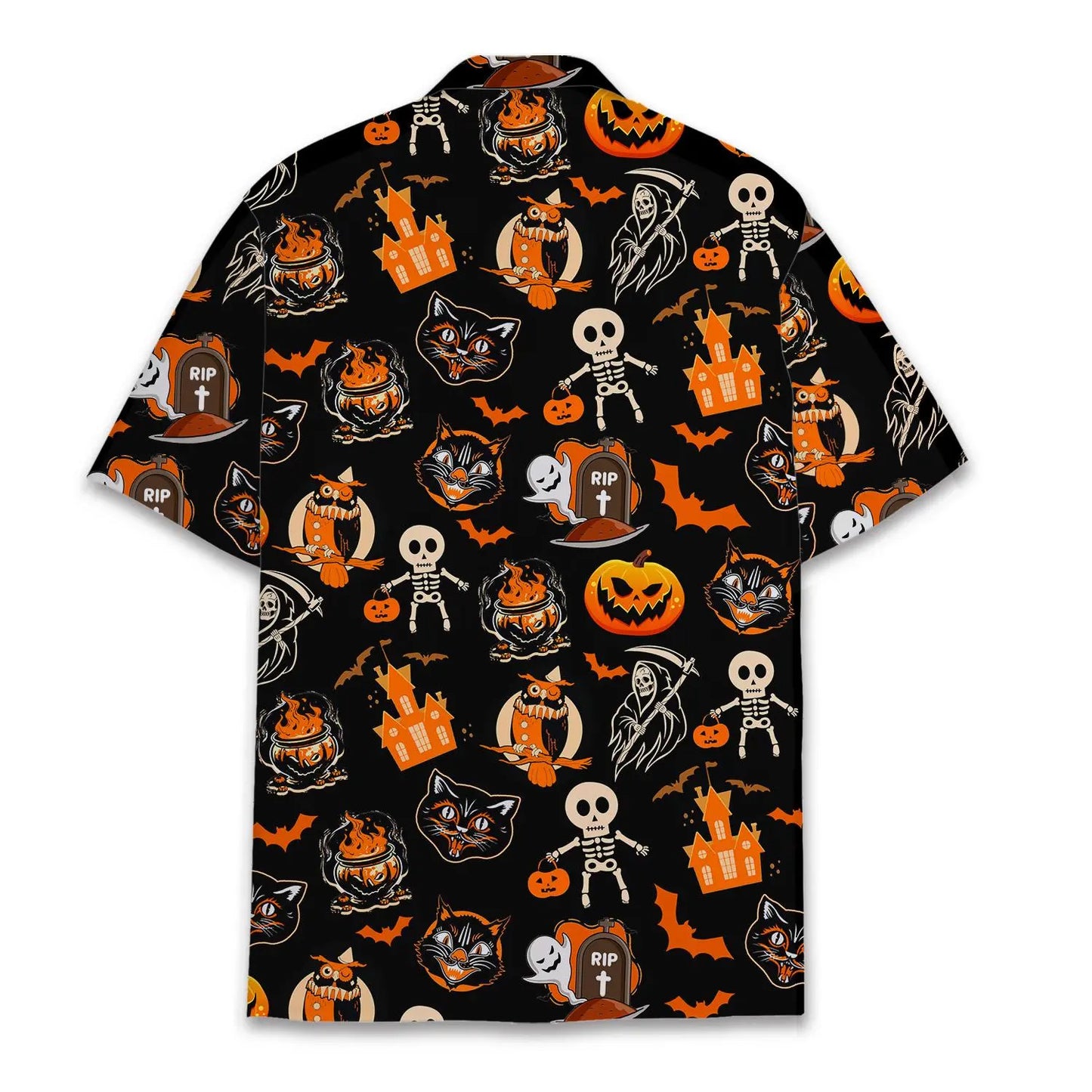 Halloween Casual Unisex Hawaiian Shirt Aloha Shirt