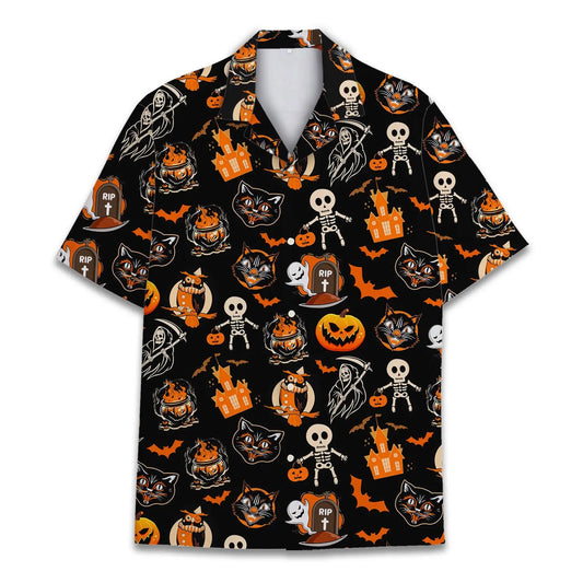 Hawaiian Shirt / Adults / S Halloween Casual Unisex Hawaiian Shirt Aloha Shirt