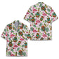 Tropical Tiki Flamingo And Tiki Unisex Hawaiian Shirt Aloha Shirt