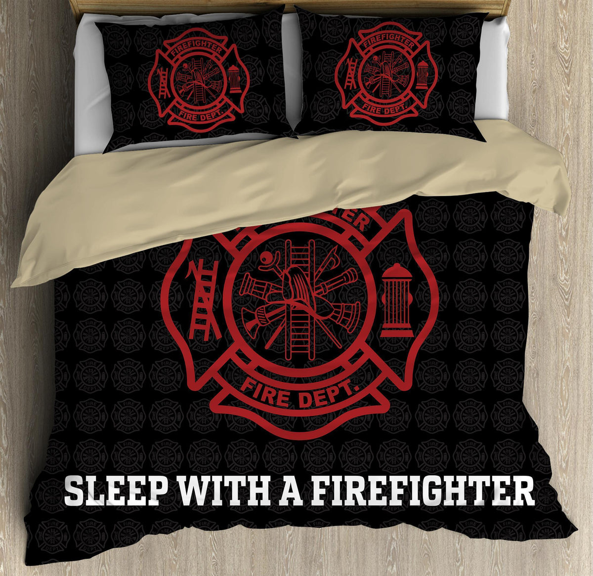 Firefighter Safety Pride Bedding Cover For Firefighter Bedroom Decor