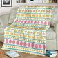 Easter Bunny Egg Pattern Flannel Blanket For Bed Sofa And Reading Nook Decor
