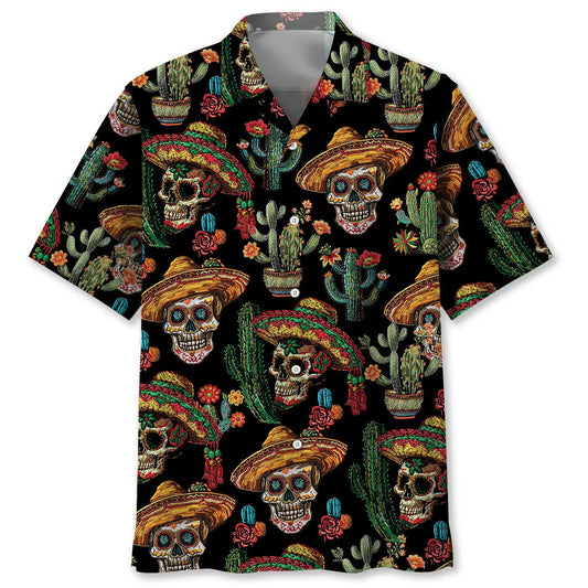 Hawaiian Shirt / Adults / S Cactus Skull Hawaiian Shirt