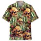 Hawaiian Shirt / Adults / S Cactus Skull Vintage Hawaiian Shirt