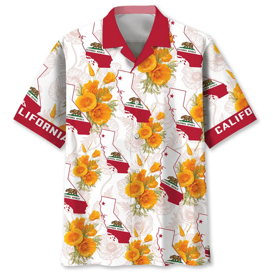 Hawaiian Shirt / Adults / S California State Proud Hawaiian Shirt