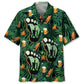 Hawaiian Shirt / Adults / S Camping Bigfoot Alien Fire and Beer Hawaiian Shirt