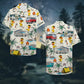 Camping Duck Unisex Hawaiian Shirt Aloha Shirt Summer Vibe Campers &amp; Duck Pattern