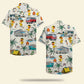 Hawaiian Shirt / Adults / S Camping Duck Unisex Hawaiian Shirt Aloha Shirt Summer Vibe Campers &amp; Duck Pattern