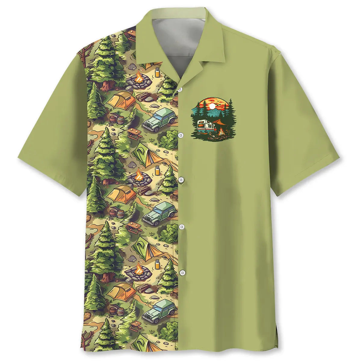 Hawaiian Shirt / Adults / S Camping Life Is Better Hawaiian Shirt