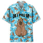 Hawaiian Shirt / Adults / S Capybara Pull Up Hawaiian Shirt