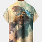 Casual Everyday King Kong Godzilla Print Art Stretch Large Size Button Cardigan Polyester Hawaiian Shirt