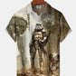 Hawaiian Shirt / Adults / S Casual Vintage Star Wars Print Art Button Stretch Large Size Hawaiian Shirt