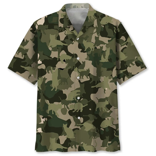 Hawaiian Shirt / Adults / S Cat Pattern Hawaiian Shirt