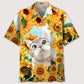 Hawaiian Shirt / Adults / S Cat Sunflower Hawaiian Shirt