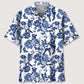 Hawaiian Shirt / Adults / S Cats Blue Flower Hawaiian Shirt