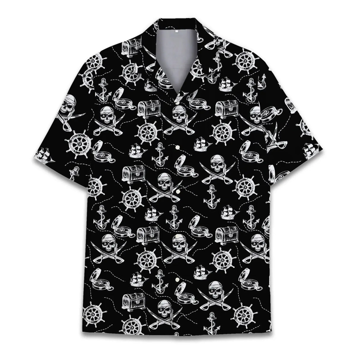 Hawaiian Shirt / Adults / S Pirate Unisex Hawaiian Shirt Aloha Shirt