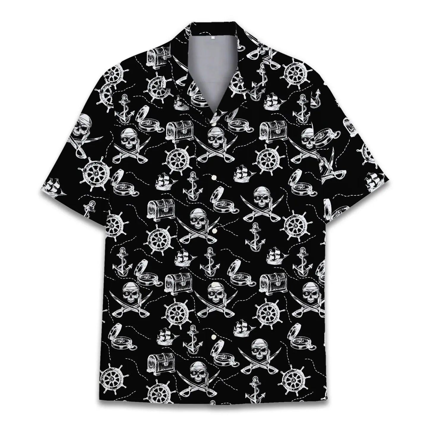 Hawaiian Shirt / Adults / S Pirate Unisex Hawaiian Shirt Aloha Shirt