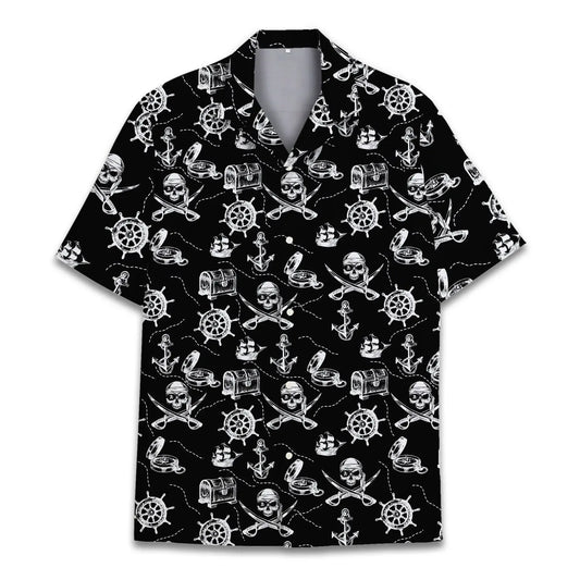 Hawaiian Shirt / Adults / S Pirate Unisex Hawaiian Shirt Aloha Shirt