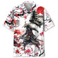 Hawaiian Shirt / Adults / S Cherry Blossom Samurai Hawaiian Shirt
