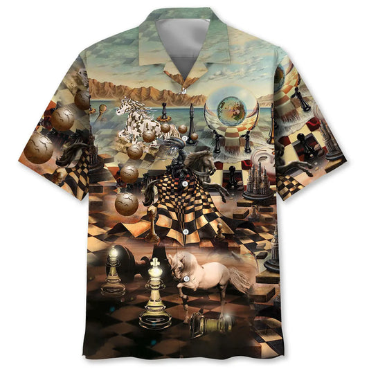 Hawaiian Shirt / Adults / S Chess The Power Of Knight Hawaiian Shirt
