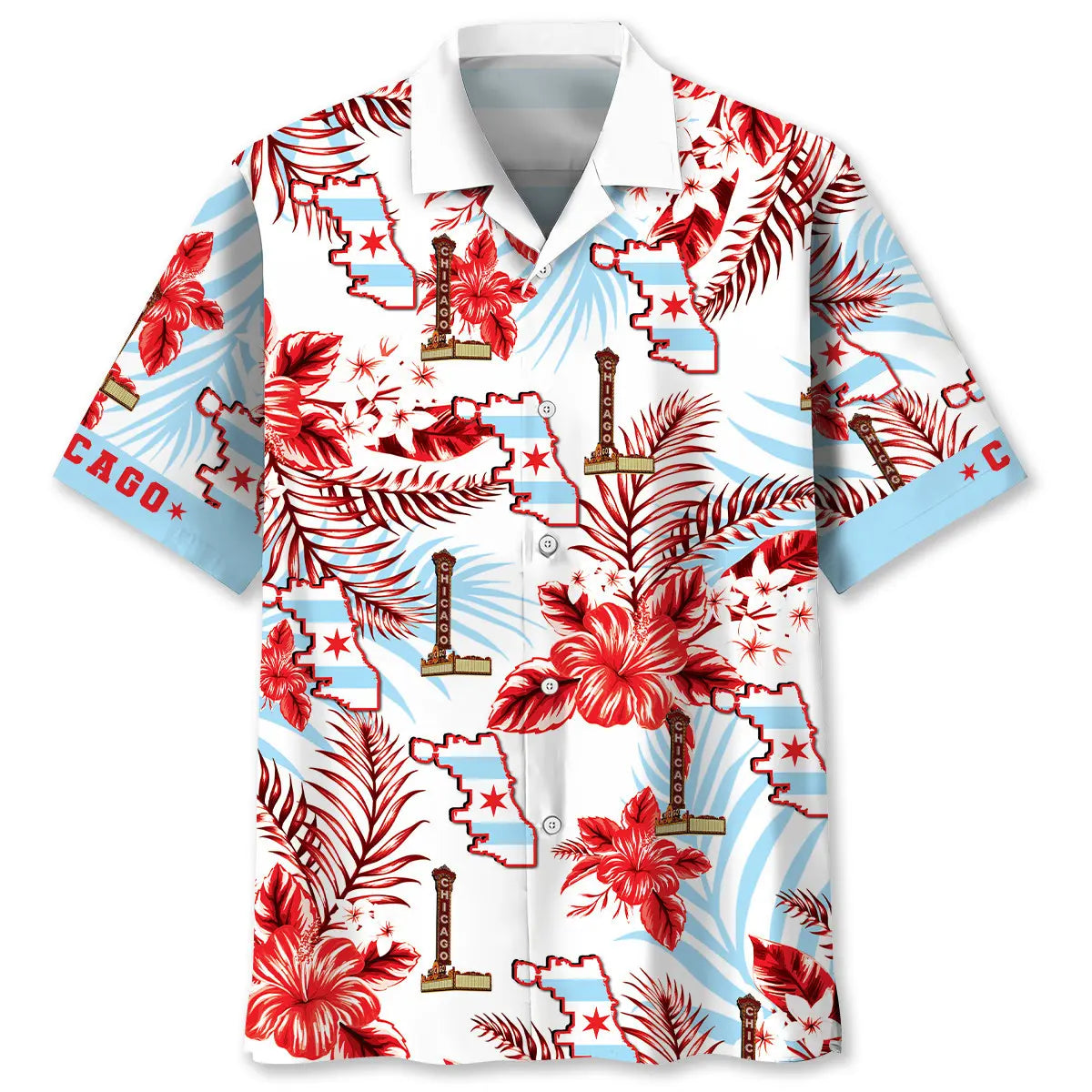 Hawaiian Shirt / Adults / S Chicago Proud Hawaiian Shirt