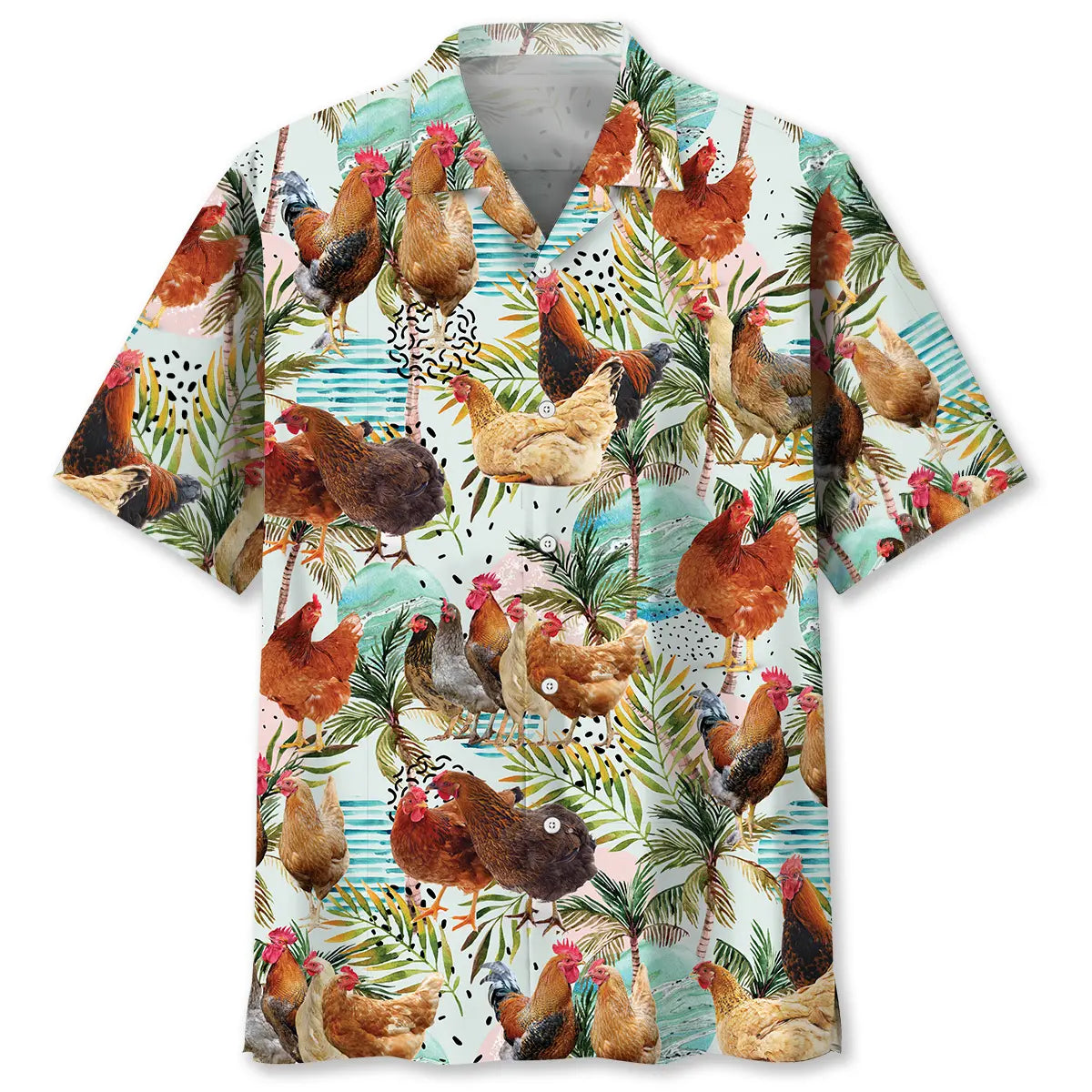 Hawaiian Shirt / Adults / S Chicken Hawaiian Shirt