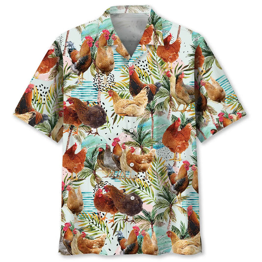 Hawaiian Shirt / Adults / S Chicken Hawaiian Shirt