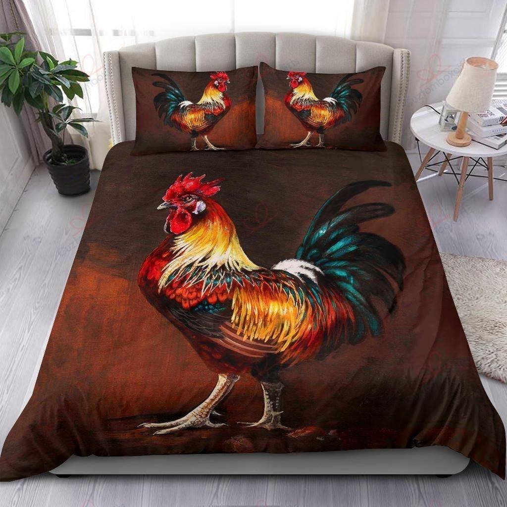 Farm Chicken Rooster Bedding Cover For Cozy Bedroom Decor