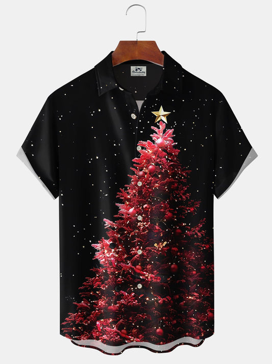 Hawaiian Shirt / Adults / S Christmas Holiday Christmas Tree Snowflake 3D Hawaiian Shirt