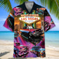 Classic Car Las Vegas Night Pocket Hawaiian Shirt