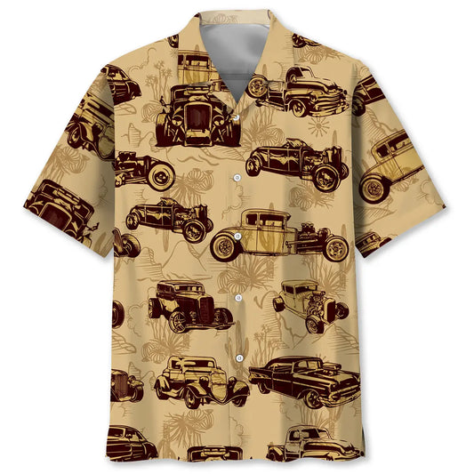Hawaiian Shirt / Adults / S Classic Hot Rod Desert Hawaiian Shirt