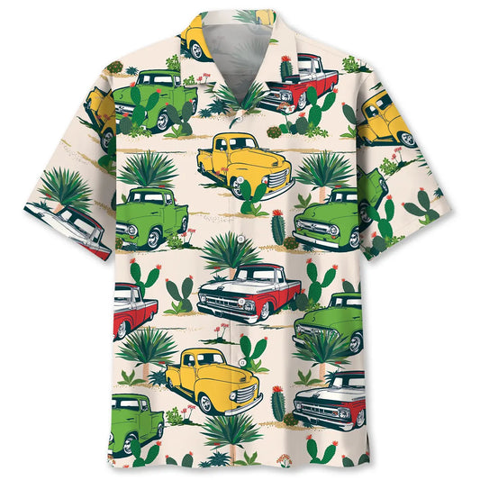 Hawaiian Shirt / Adults / S Classic Pick Up Truck Desert Hawaiian Shirt