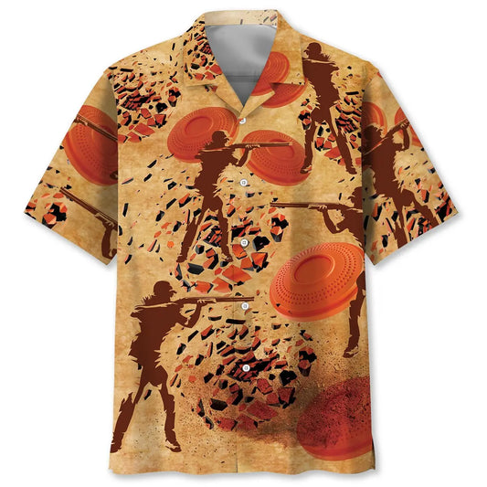 Hawaiian Shirt / Adults / S Clay Shooting Target Hawaiian Shirt