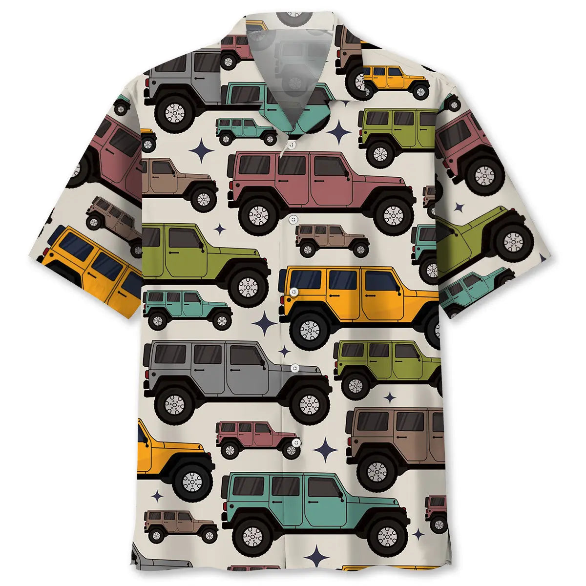 Hawaiian Shirt / Adults / S Colorful Car Hawaiian Shirt
