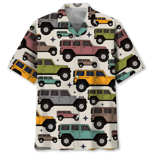 Hawaiian Shirt / Adults / S Colorful Car Hawaiian Shirt
