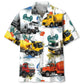 Hawaiian Shirt / Adults / S Colorful Concrete Mixer Truck Hawaiian Shirt