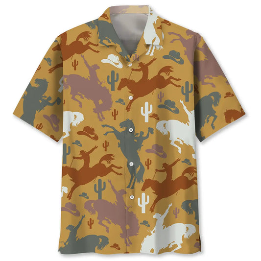 Hawaiian Shirt / Adults / S Colorful Cowboy Hawaiian Shirt