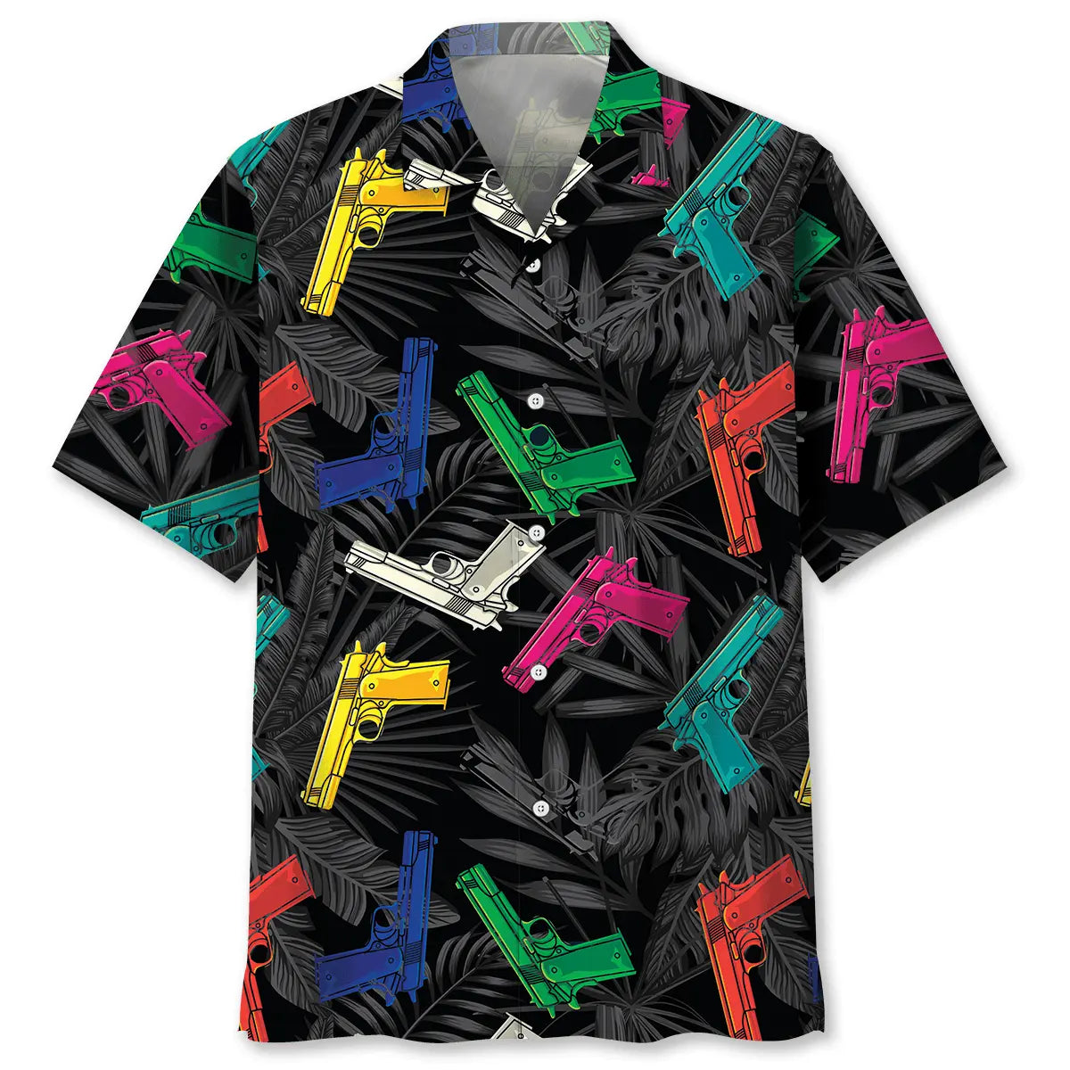 Hawaiian Shirt / Adults / S Colorful Guns Hawaiian Shirt
