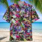 Colorful Horse Harness Racing Hawaiian Shirt
