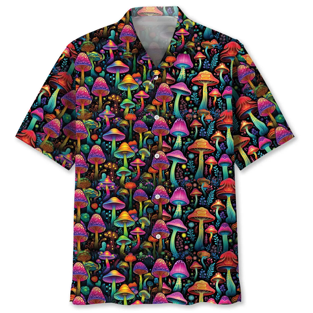 Hawaiian Shirt / Adults / S Colorful Mushroom Hawaiian Shirt