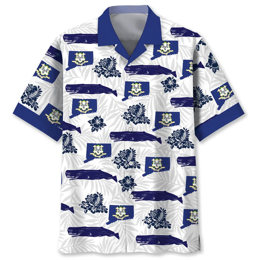 Hawaiian Shirt / Adults / S Connecticut State Proud Hawaiian Shirt