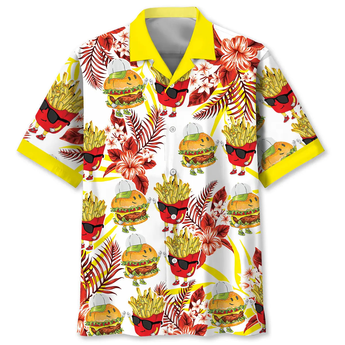 Hawaiian Shirt / Adults / S Cool Fun Combo Snacks Hawaiian Shirt