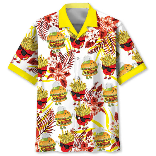 Hawaiian Shirt / Adults / S Cool Fun Combo Snacks Hawaiian Shirt