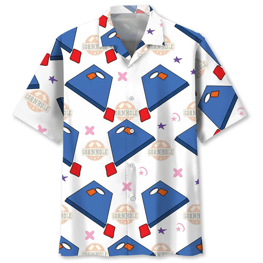 Hawaiian Shirt / Adults / S Cornhole Board Hawaiian Shirt