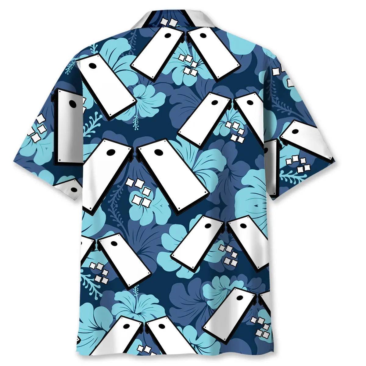 Cornhole Hibiscus Hawaiian Shirt