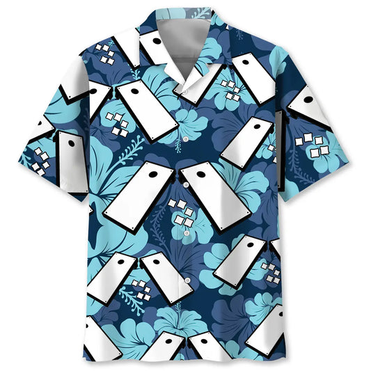 Hawaiian Shirt / Adults / S Cornhole Hibiscus Hawaiian Shirt
